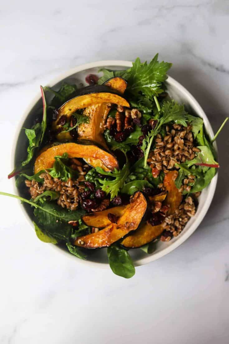 Maple-Roasted Squash & Farro Harvest Salad