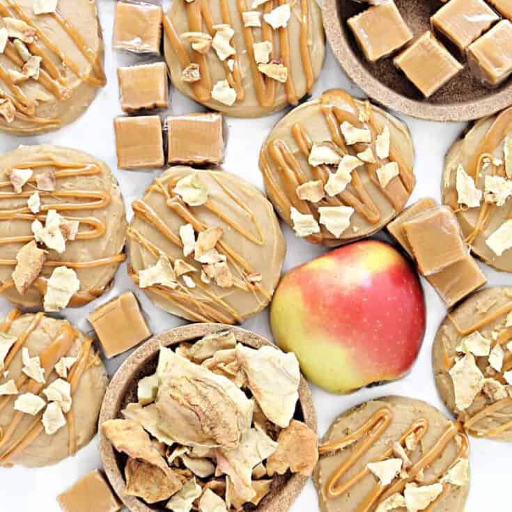 Spiced Apple–Caramel Drop Cookies