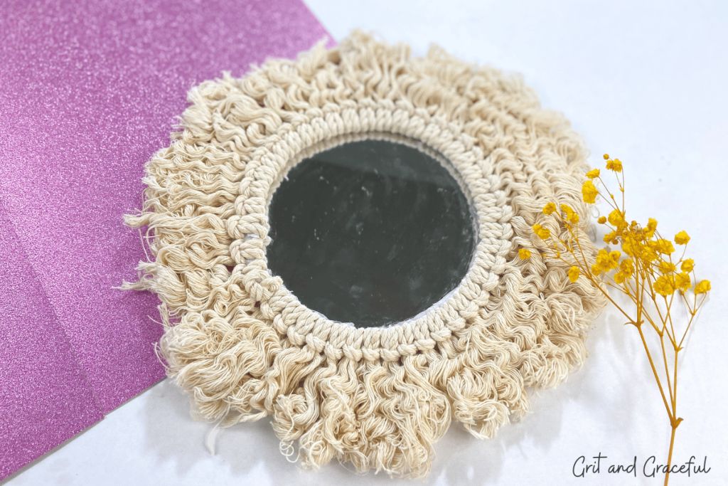 Macrame Mirror Frame Elegance