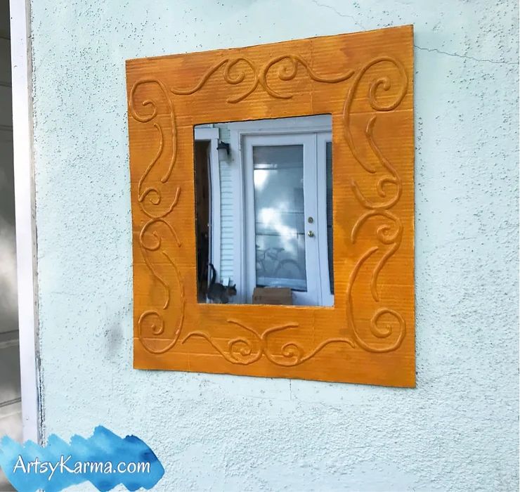 Embellished Frame with Hot Glue Artistry