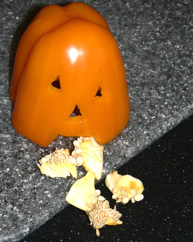 Playful 'Spill' Pumpkin Centerpiece