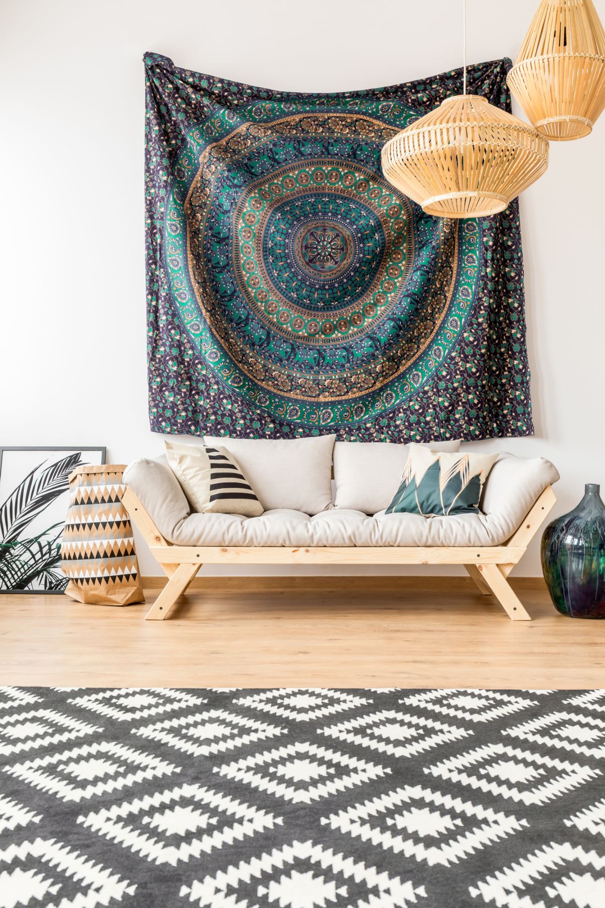 Bold Bohemian Textile Tapestry