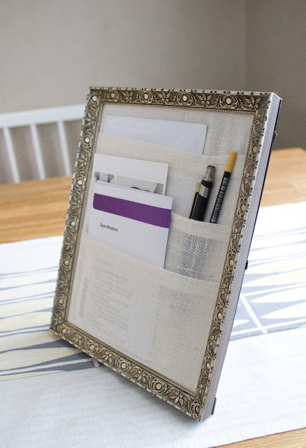 Chic Frame-to-Desk Organizer Hack