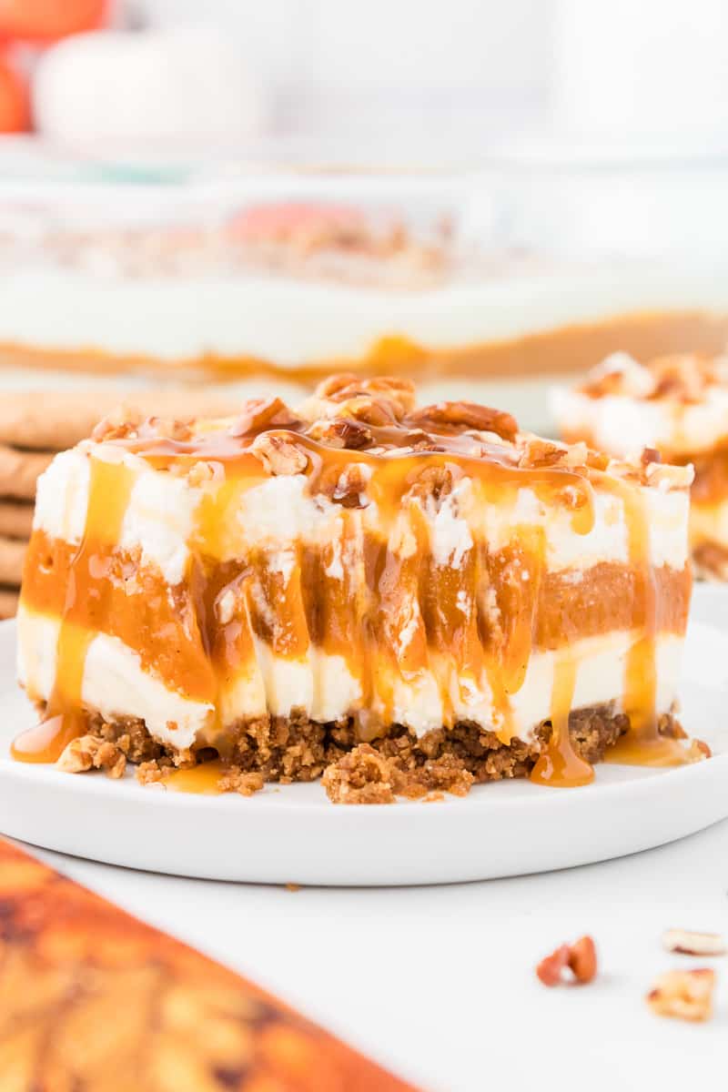Chilled Multi-Layered Autumn Pumpkin Cream Square