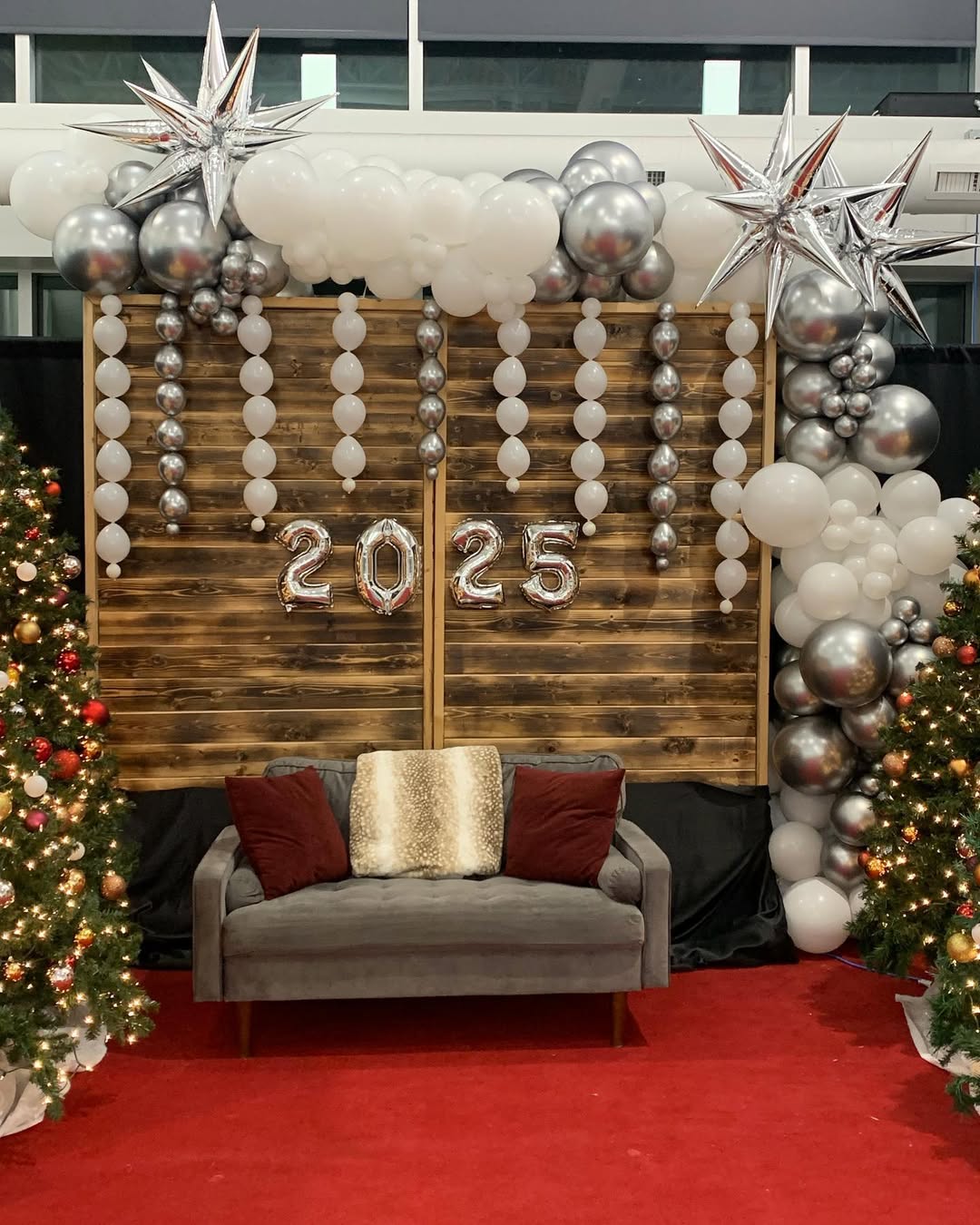 Create a Silver Lounge for Photos and Conversation