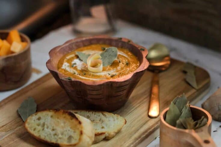 Golden Coconut-Apple Butternut Bisque