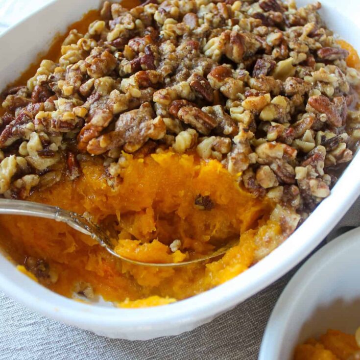 Maple-Butter Pecan Squash Bake
