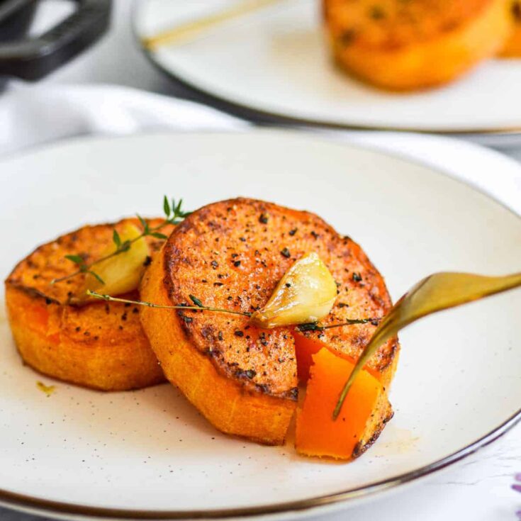 Herb-Butter Roasted Squash Steaks