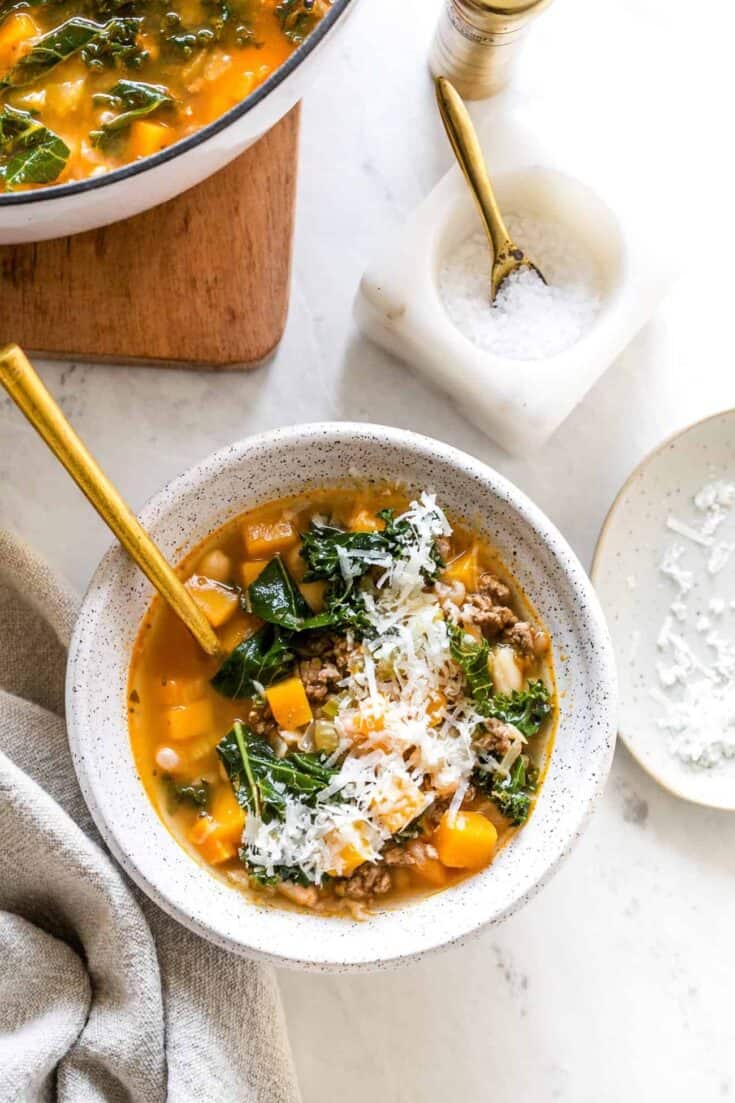 Autumn Soubise with Kale and White Beans