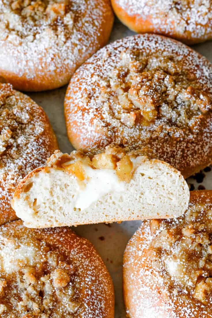 Autumn Orchard Cream-Cheese Brioche Buns