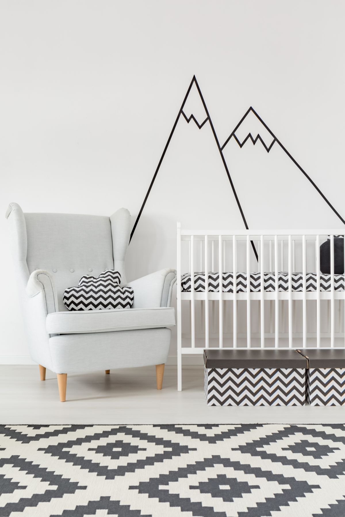 Washi Tape Wall Silhouettes for a Playful Boho Corner