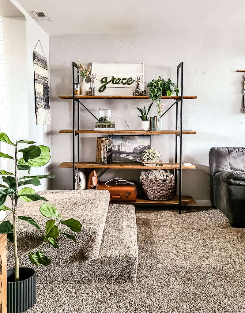 Curated Bookshelf Styling with a Boho Soul