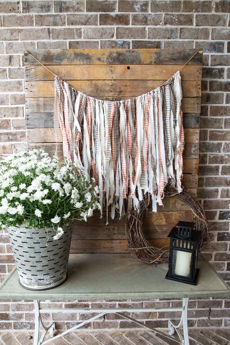 Cozy Rag-Garland Porch Nook
