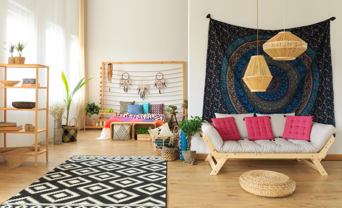 Rustic Crate Shelving for Boho Character