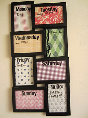 Chic Glass-Fronted Monthly Planner