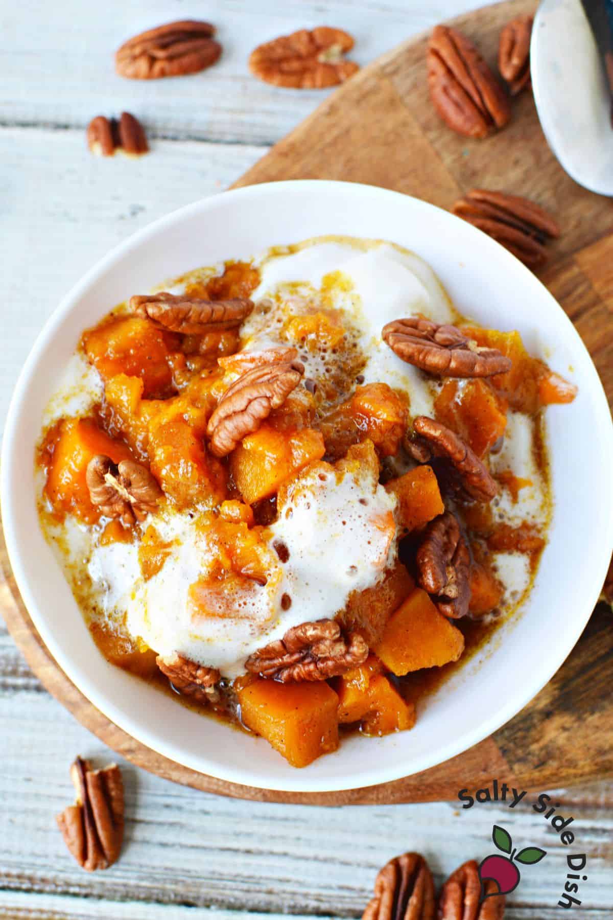 Maple-Spiced Slow Cooker Sweet Potato Bake