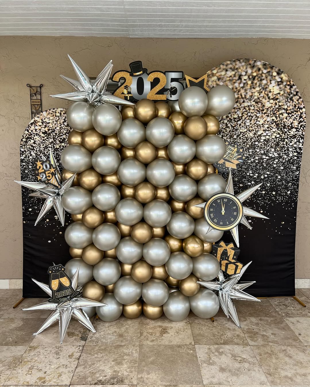 Design a Countdown Wall in Metallic Layers