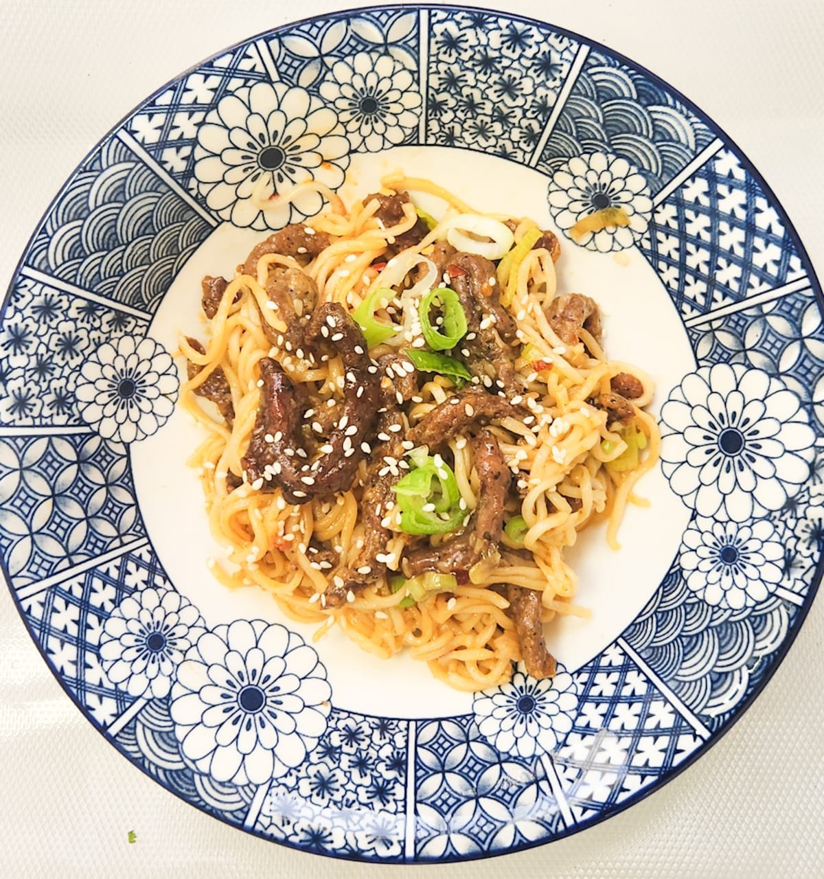 Quick & Savory Mongolian Beef Ramen Stir-Fry
