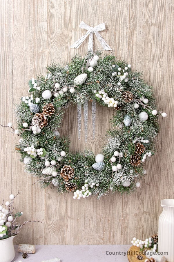 Non-Christmas Winter Wreath: Timeless, Neutral Decor