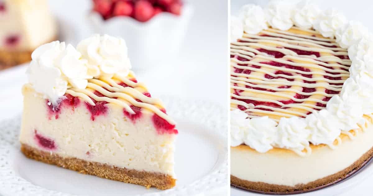 Spiced Cranberry-Orange Swirl Cheesecake