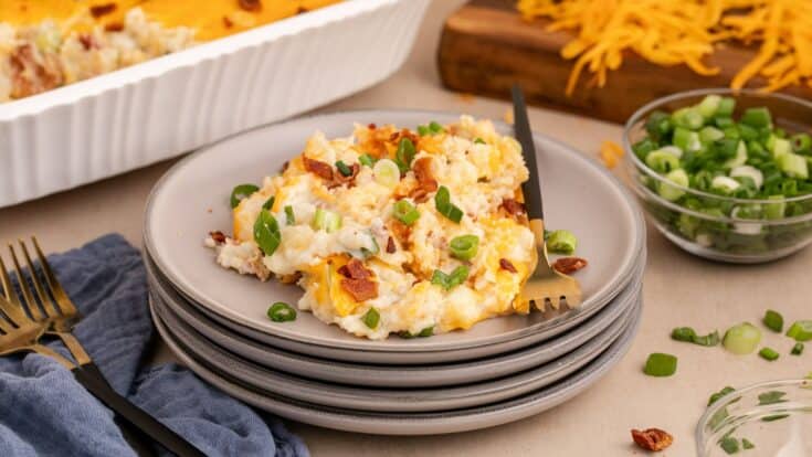 Sage & Bacon Twice-Mashed Potato Gratin