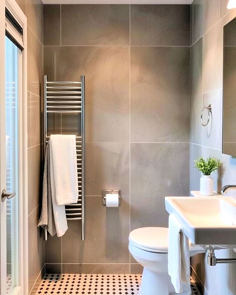 Use a Vertical Rail for Everyday Towels