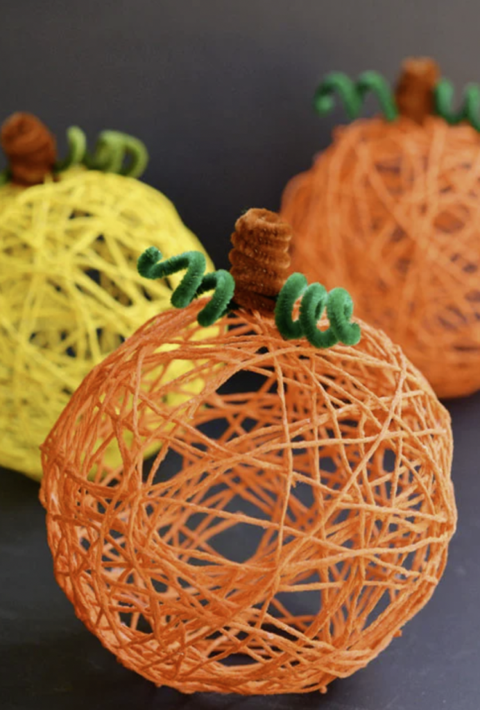 Effortless Faux Pumpkins and Leaves Display