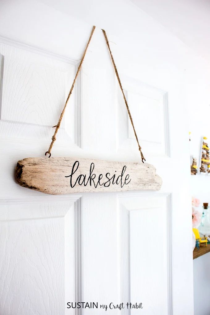 Handcrafted Driftwood Sign to Add Rustic Character