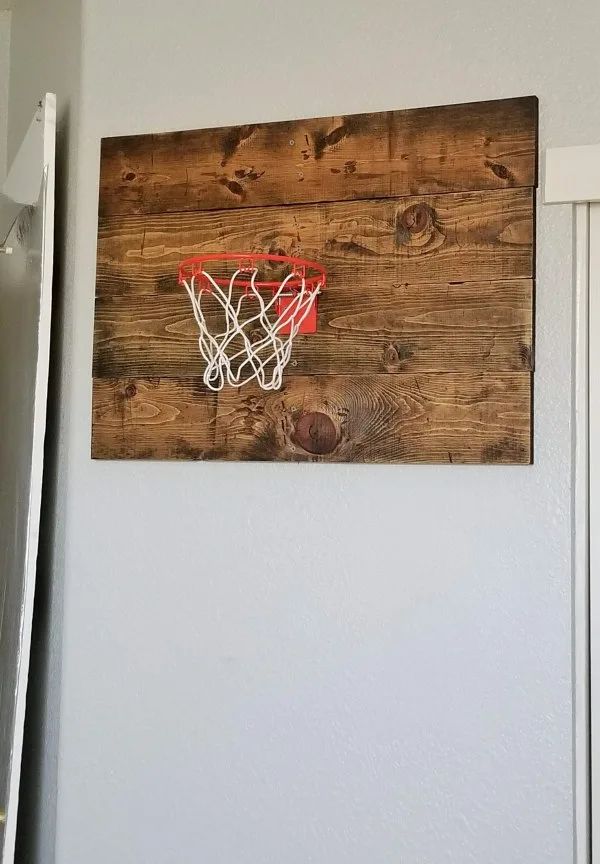 Wall-Mounted Mini Basketball Hoop for Fun Over the Sofa