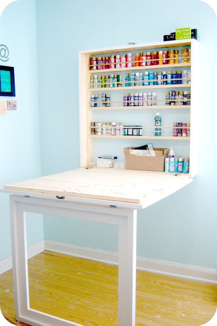 Coastal Craft Nook With Integrated Storage