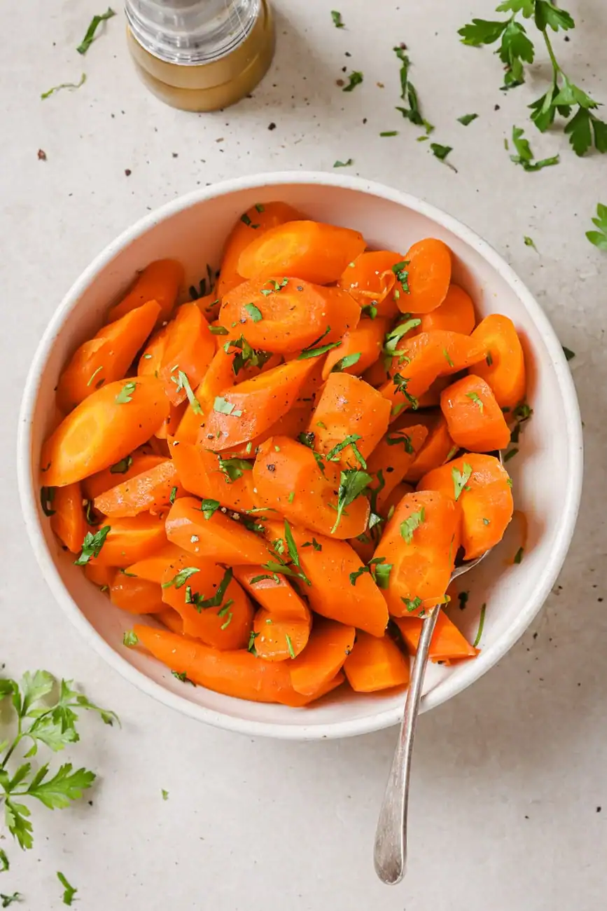 Maple-Browned Butter Crockpot Carrots