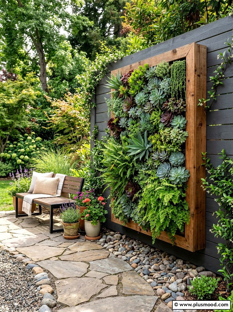 Use a Living Wall to Soften a Hard Boundary