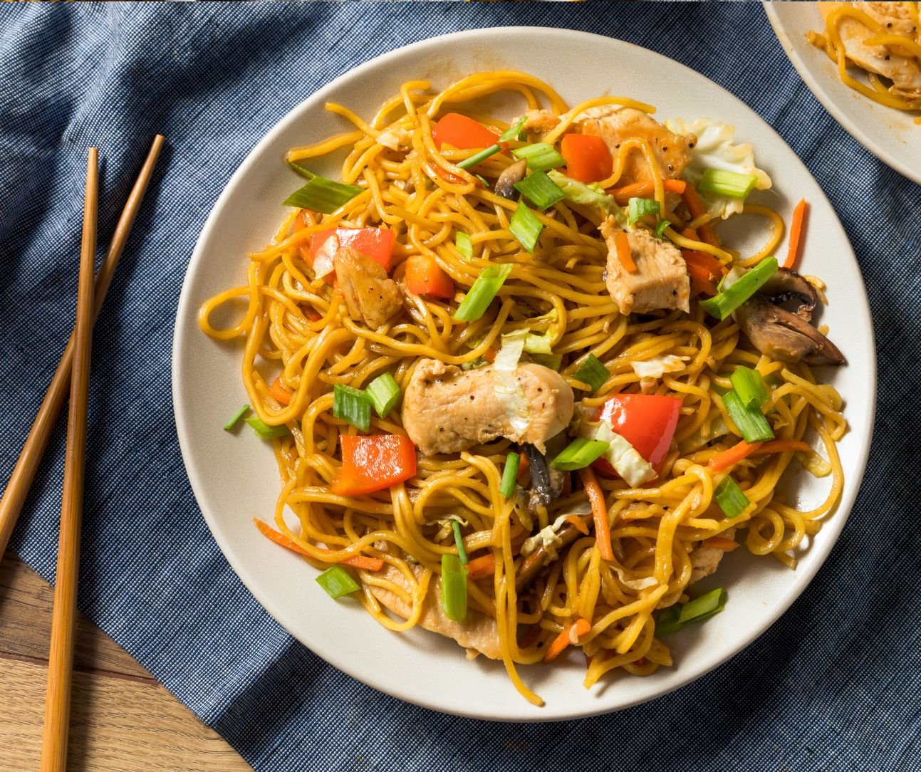 Hearty Homemade Chicken Yakisoba Noodles