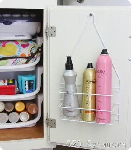 Hidden Cabinet Door Storage for Slim Items