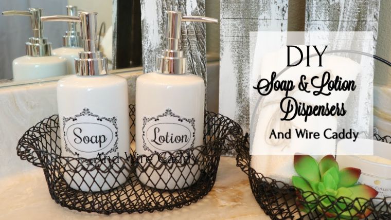 Uniform Soap and Lotion Set in a Wire Caddy