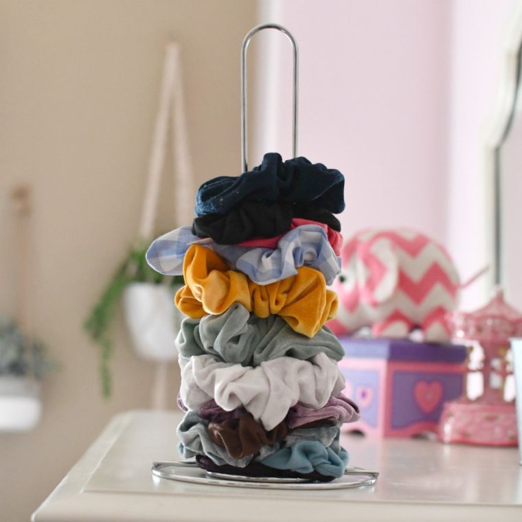 Vertical Scrunchie Stand for Hair Accessory Storage