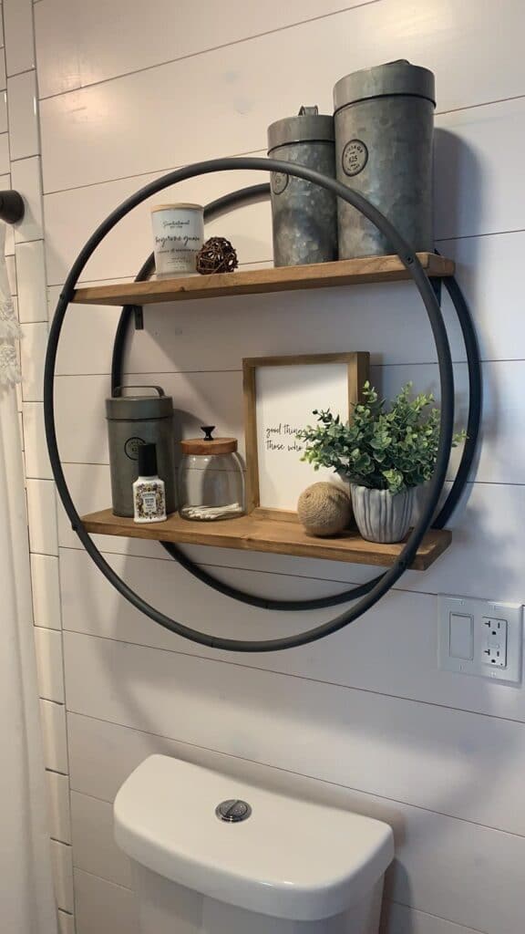 Unique Hula Hoop Circular Wall Shelving