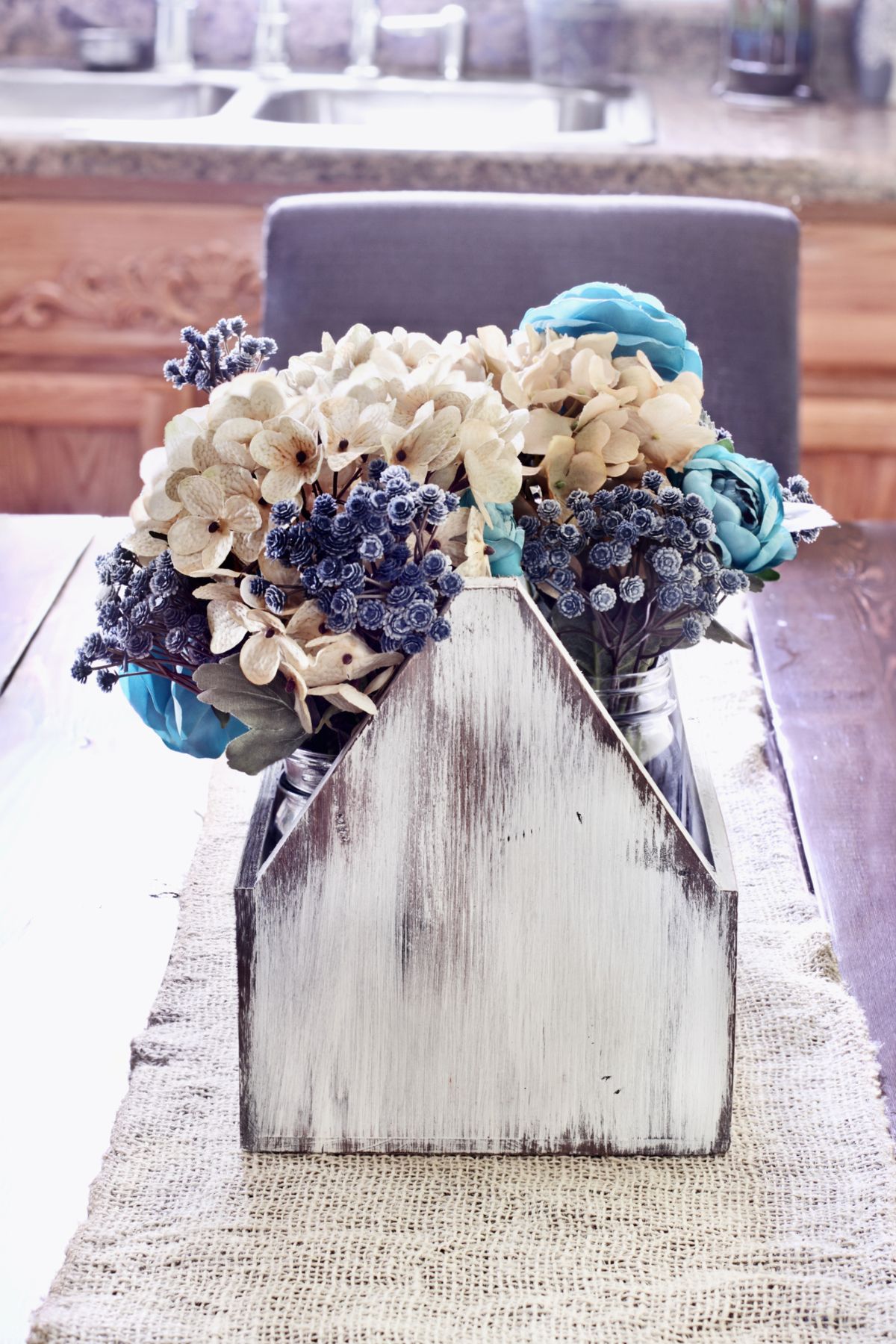 Refinished Toolbox Centerpiece