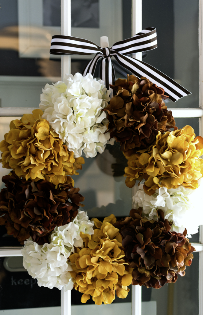 Cozy Autumn Hydrangea Wreath