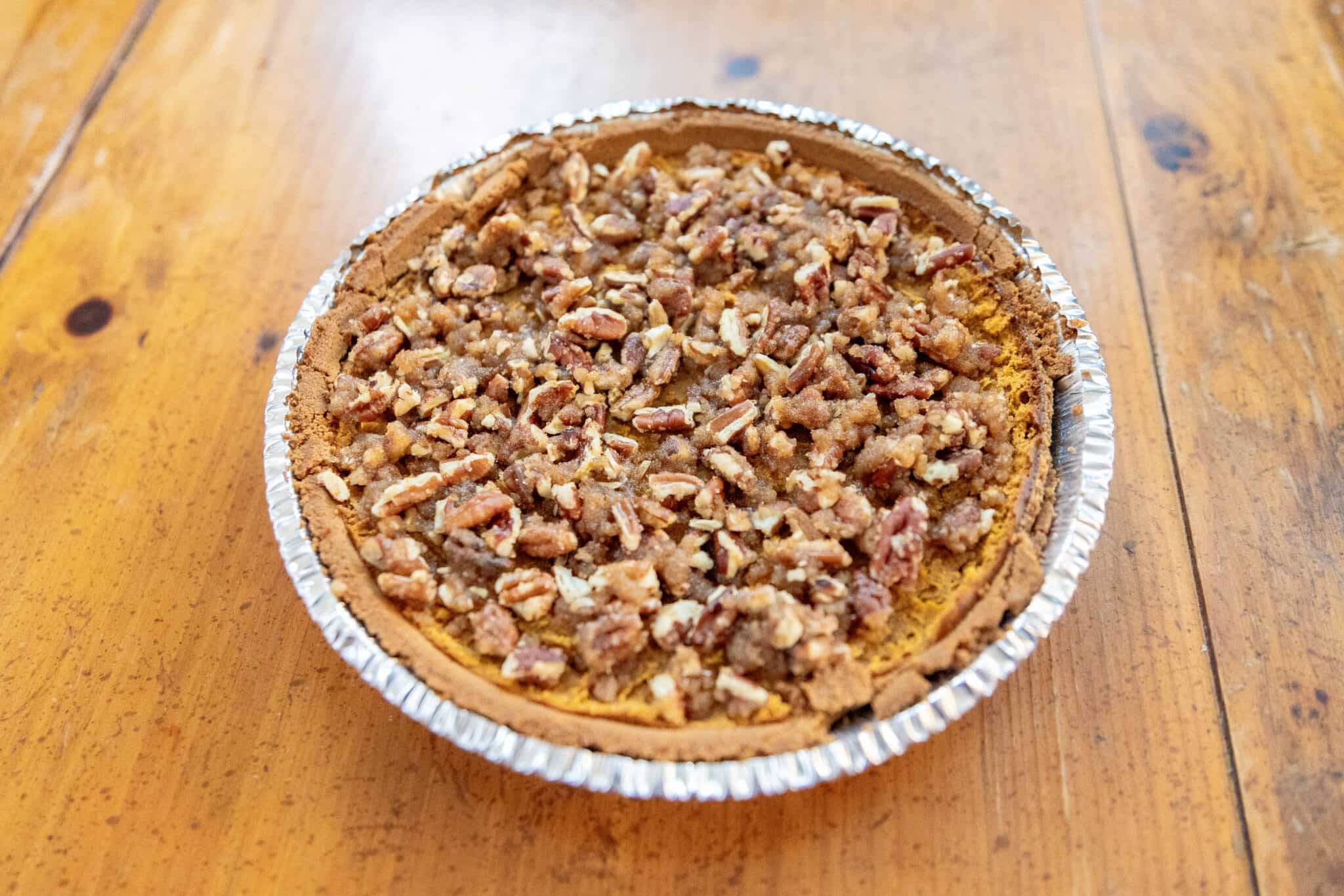 Harvest Pecan-Maple Pumpkin Cheesecake