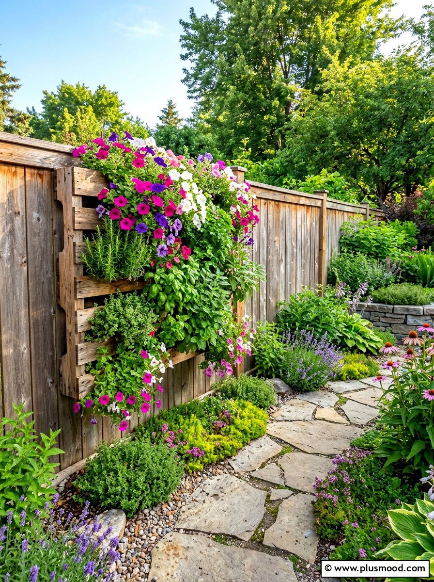 Use the Fence as a Garden Surface