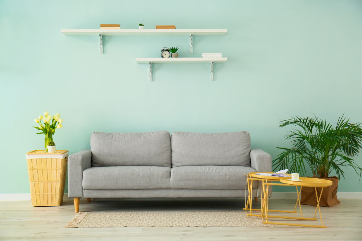 Minimal Floating Shelf Scene
