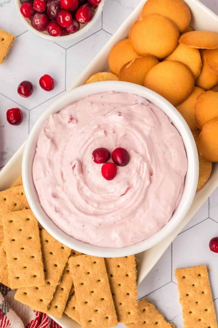 Festive Cranberry Citrus Cream Spread