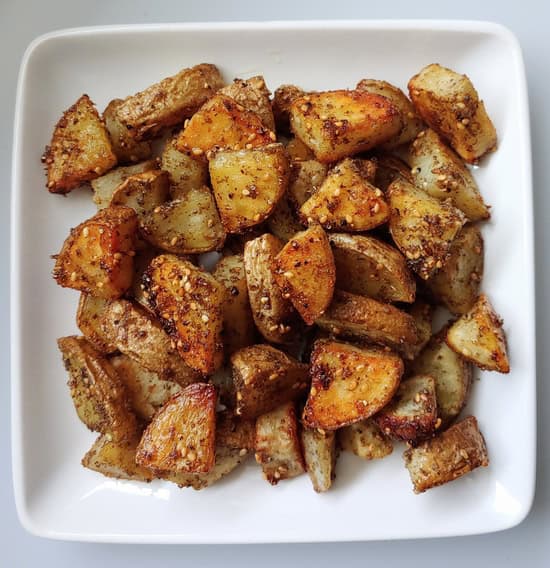 Crisp-Skinned Za’atar Potatoes with Lemon, Parsley & Pistachio