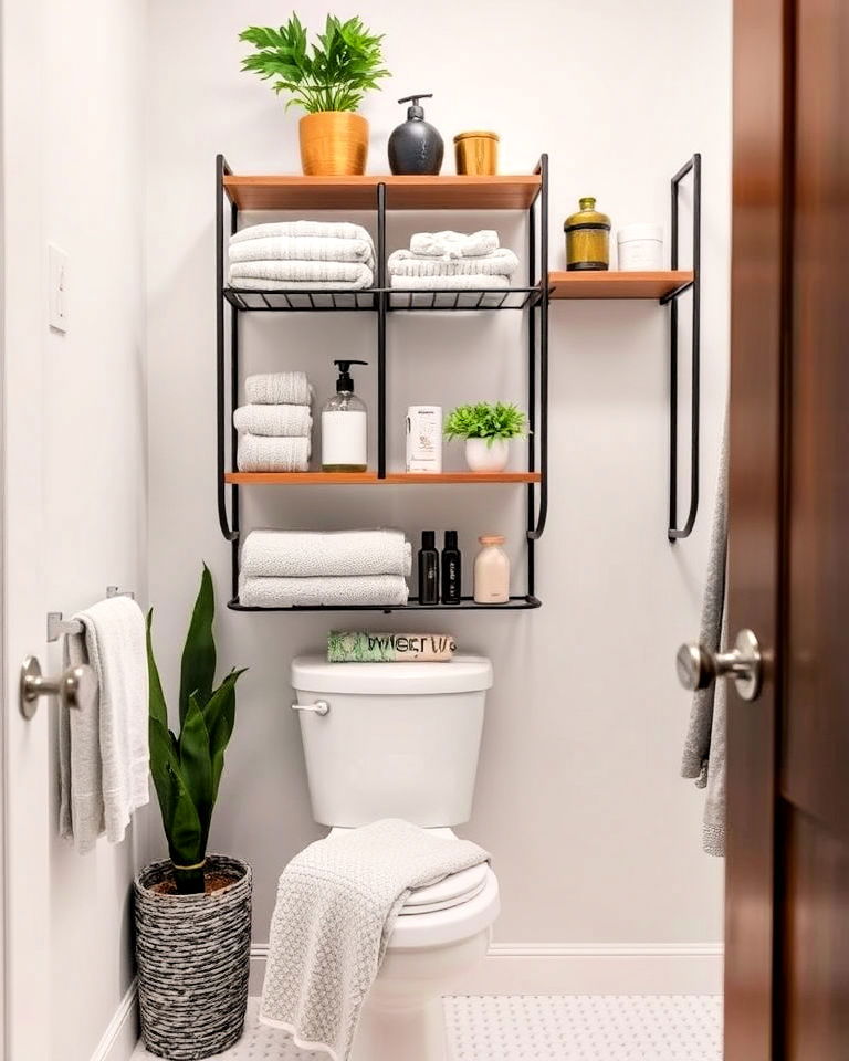 Put the Area Above the Toilet to Work