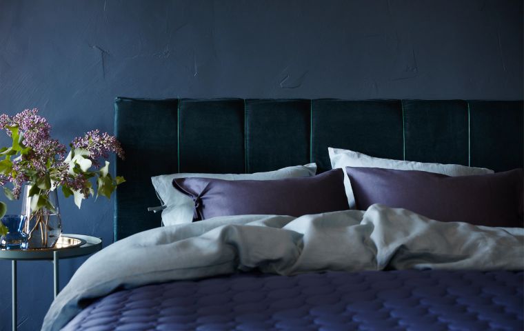 Plush Velvet MALM Headboard with Channel Detail