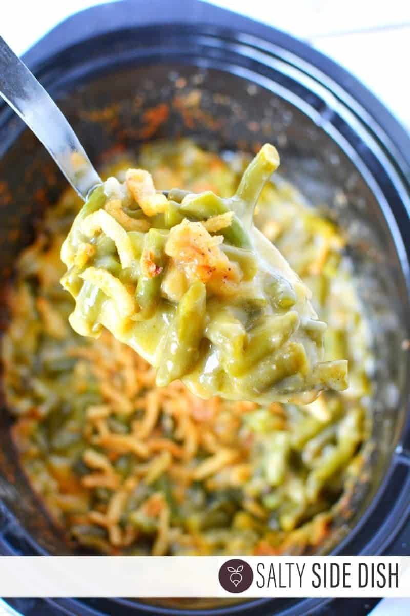 Holiday Slow-Cooker Green Bean Gratine