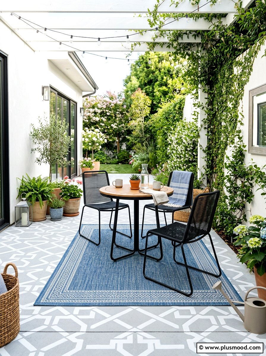 Refresh a Tired Concrete Patio With Color