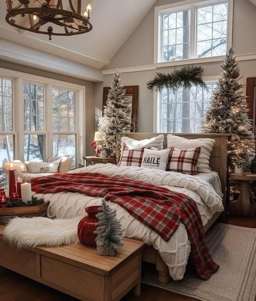 Build a Holiday Bedroom with Lodge Warmth