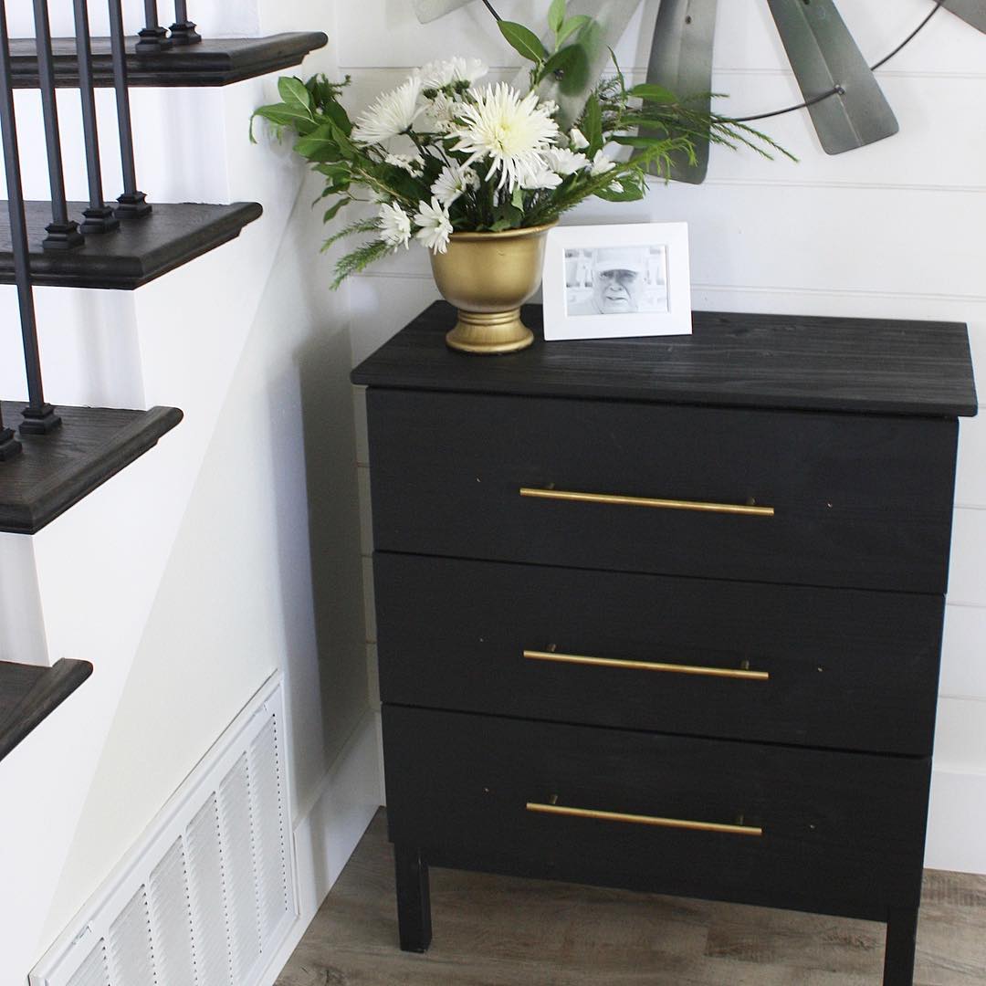 Chic Rustic Entryway Makeover with IKEA TARVA
